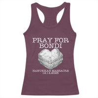 Pray for Bondi Australia Racerback Tank Top Hanukkah Memorial December 14 Tribute Support - Wonder Print Shop