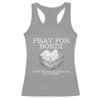 Pray for Bondi Australia Racerback Tank Top Hanukkah Memorial December 14 Tribute Support - Wonder Print Shop