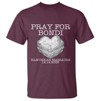 Pray for Bondi Australia T Shirt Hanukkah Memorial December 14 Tribute Support - Wonder Print Shop