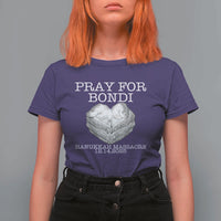 Pray for Bondi Australia T Shirt For Women Hanukkah Memorial December 14 Tribute Support - Wonder Print Shop