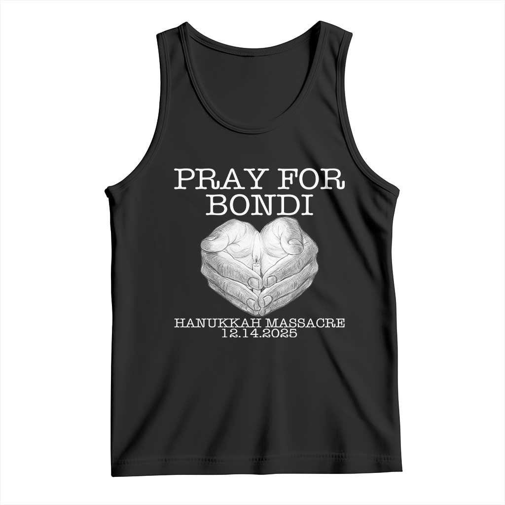 Pray for Bondi Australia Tank Top Hanukkah Memorial December 14 Tribute Support - Wonder Print Shop