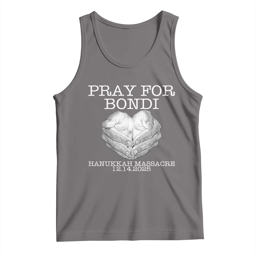 Pray for Bondi Australia Tank Top Hanukkah Memorial December 14 Tribute Support - Wonder Print Shop