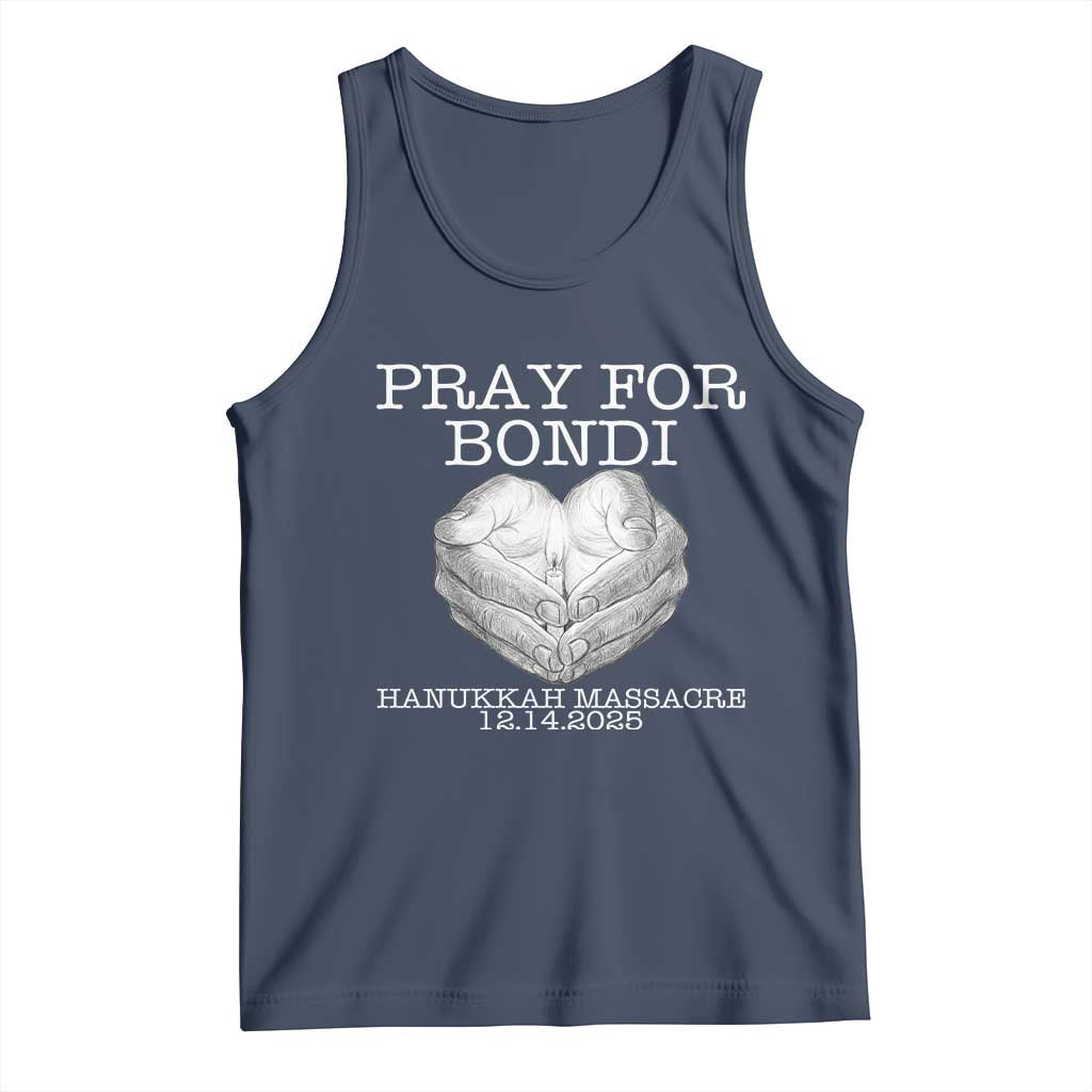 Pray for Bondi Australia Tank Top Hanukkah Memorial December 14 Tribute Support - Wonder Print Shop