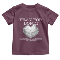 Pray for Bondi Australia Toddler T Shirt Hanukkah Memorial December 14 Tribute Support - Wonder Print Shop