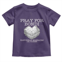 Pray for Bondi Australia Toddler T Shirt Hanukkah Memorial December 14 Tribute Support - Wonder Print Shop