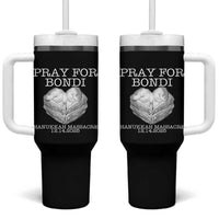 Pray for Bondi Australia Tumbler With Handle Hanukkah Memorial December 14 Tribute Support - Wonder Print Shop