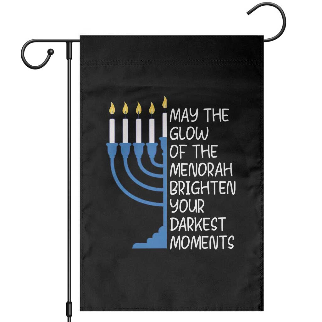 Jewish Faith and Pray Garden Flag May The Glow Of The Menorah Brighten Your Darkest Moments - Wonder Print Shop