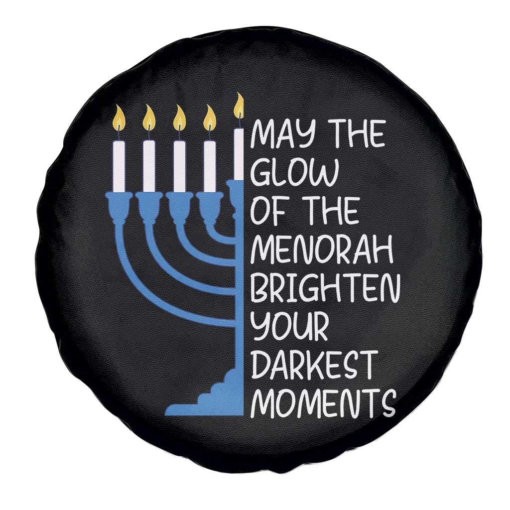 Jewish Faith and Pray Spare Tire Cover May The Glow Of The Menorah Brighten Your Darkest Moments - Wonder Print Shop