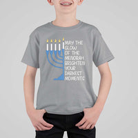 Jewish Faith and Pray T Shirt For Kid May The Glow Of The Menorah Brighten Your Darkest Moments - Wonder Print Shop