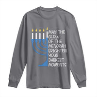 Jewish Faith and Pray Long Sleeve Shirt May The Glow Of The Menorah Brighten Your Darkest Moments - Wonder Print Shop