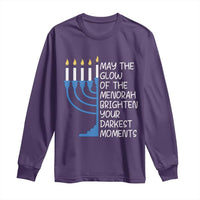 Jewish Faith and Pray Long Sleeve Shirt May The Glow Of The Menorah Brighten Your Darkest Moments - Wonder Print Shop
