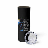 Jewish Faith and Pray Skinny Tumbler May The Glow Of The Menorah Brighten Your Darkest Moments - Wonder Print Shop