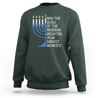 Jewish Faith and Pray Sweatshirt May The Glow Of The Menorah Brighten Your Darkest Moments - Wonder Print Shop