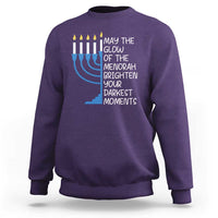 Jewish Faith and Pray Sweatshirt May The Glow Of The Menorah Brighten Your Darkest Moments - Wonder Print Shop