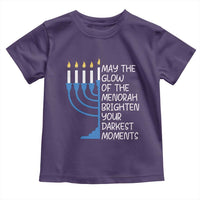 Jewish Faith and Pray Toddler T Shirt May The Glow Of The Menorah Brighten Your Darkest Moments - Wonder Print Shop