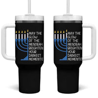 Jewish Faith and Pray Tumbler With Handle May The Glow Of The Menorah Brighten Your Darkest Moments - Wonder Print Shop