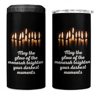 Jewish Faith and Pray Lights 4 in 1 Can Cooler Tumbler May The Glow Of The Menorah Brighten Your Darkest Moments - Wonder Print Shop