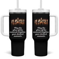 Jewish Faith and Pray Lights Tumbler With Handle May The Glow Of The Menorah Brighten Your Darkest Moments - Wonder Print Shop