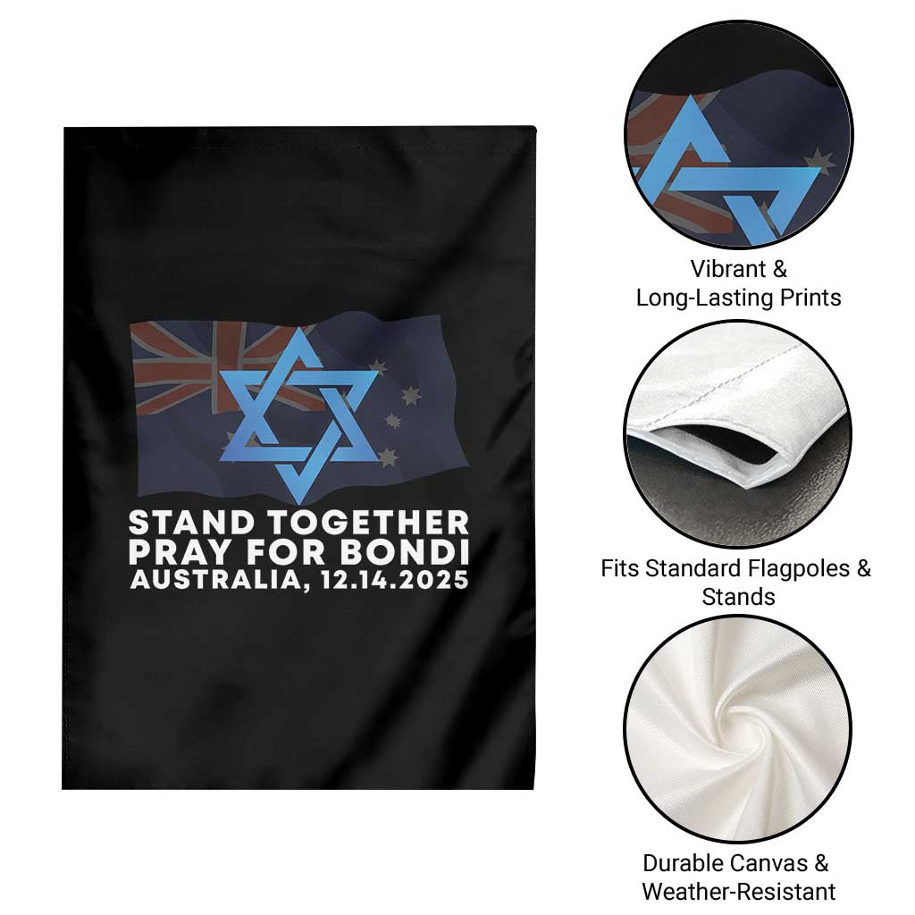Jewish Strong Stand Together Garden Flag Pray for Bondi Australia Hanukkah Dec 14 2025 Remembrance - Wonder Print Shop