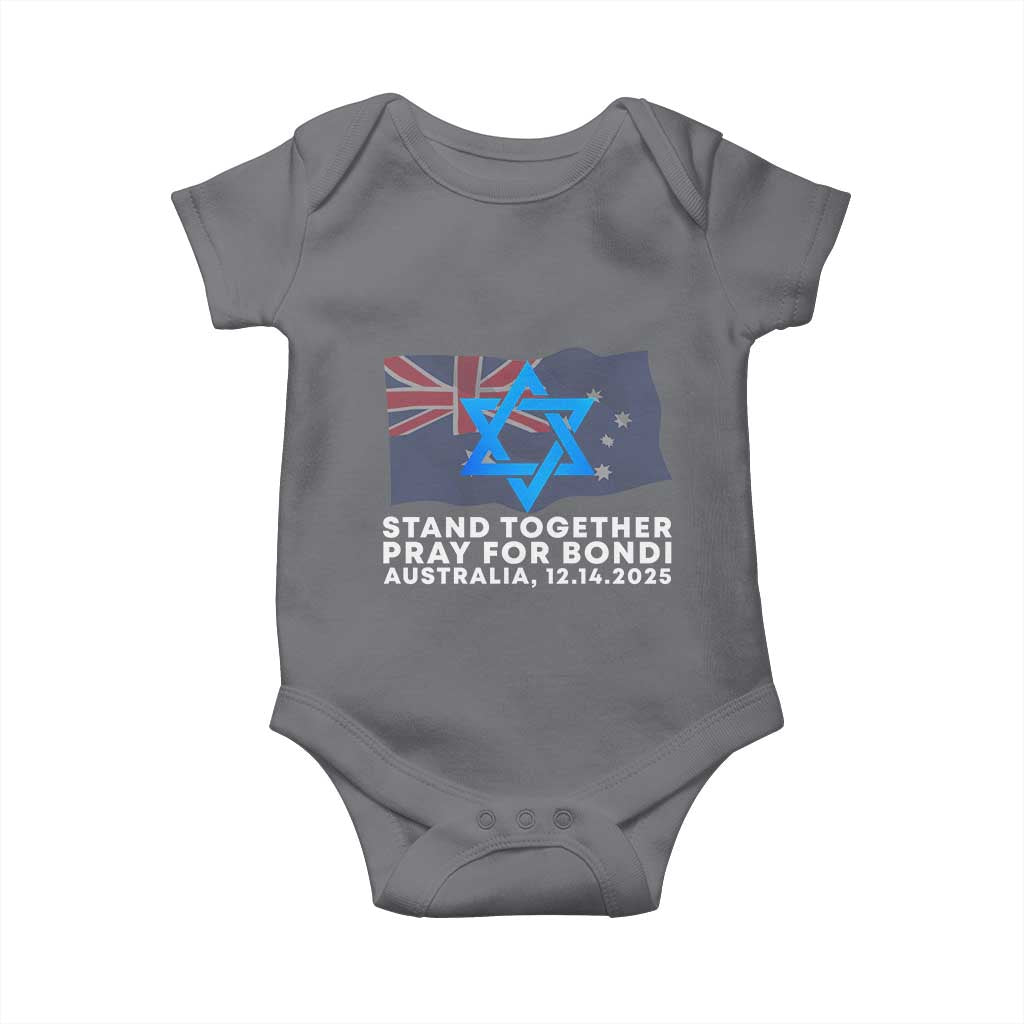 Jewish Strong Stand Together Baby Onesie Pray for Bondi Australia Hanukkah Dec 14 2025 Remembrance - Wonder Print Shop