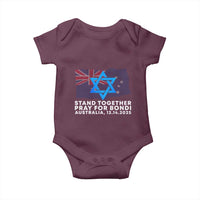 Jewish Strong Stand Together Baby Onesie Pray for Bondi Australia Hanukkah Dec 14 2025 Remembrance - Wonder Print Shop