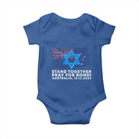 Jewish Strong Stand Together Baby Onesie Pray for Bondi Australia Hanukkah Dec 14 2025 Remembrance - Wonder Print Shop