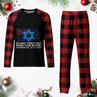 Jewish Strong Stand Together Plaid Pajama Set Pray for Bondi Australia Hanukkah Dec 14 2025 Remembrance - Wonder Print Shop