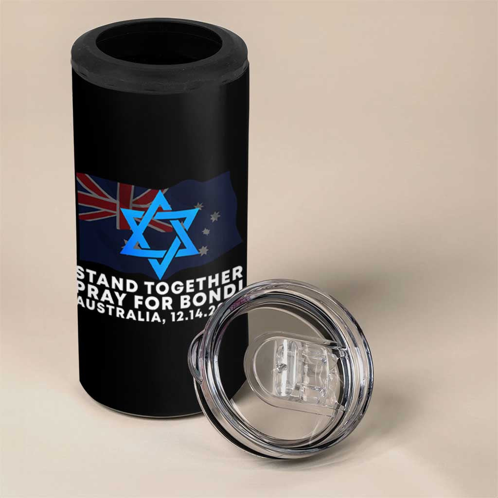 Jewish Strong Stand Together 4 in 1 Can Cooler Tumbler Pray for Bondi Australia Hanukkah Dec 14 2025 Remembrance - Wonder Print Shop