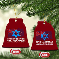 Jewish Strong Stand Together Ceramic Ornament Pray for Bondi Australia Hanukkah Dec 14 2025 Remembrance - Wonder Print Shop