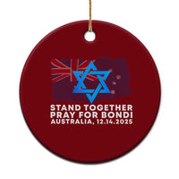 Jewish Strong Stand Together Ceramic Ornament Pray for Bondi Australia Hanukkah Dec 14 2025 Remembrance - Wonder Print Shop