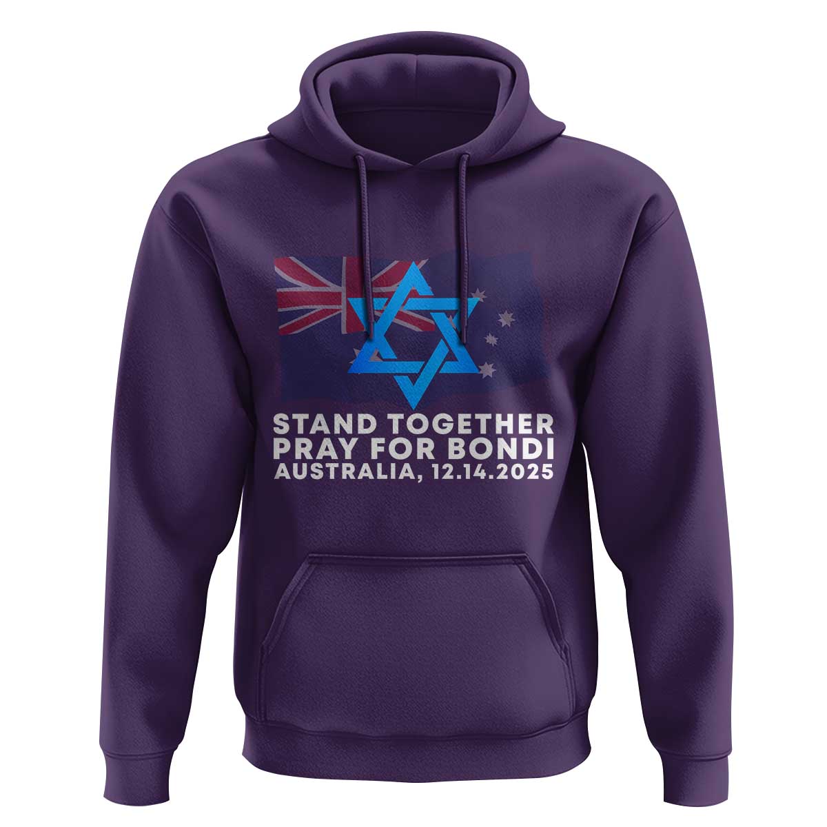 Jewish Strong Stand Together Hoodie Pray for Bondi Australia Hanukkah Dec 14 2025 Remembrance - Wonder Print Shop
