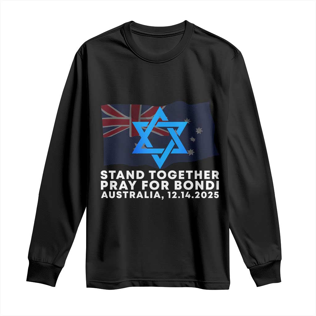 Jewish Strong Stand Together Long Sleeve Shirt Pray for Bondi Australia Hanukkah Dec 14 2025 Remembrance - Wonder Print Shop