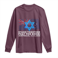 Jewish Strong Stand Together Long Sleeve Shirt Pray for Bondi Australia Hanukkah Dec 14 2025 Remembrance - Wonder Print Shop