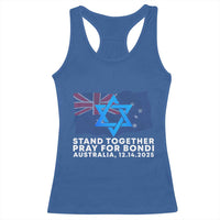 Jewish Strong Stand Together Racerback Tank Top Pray for Bondi Australia Hanukkah Dec 14 2025 Remembrance - Wonder Print Shop