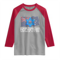 Jewish Strong Stand Together Raglan Shirt Pray for Bondi Australia Hanukkah Dec 14 2025 Remembrance - Wonder Print Shop