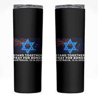 Jewish Strong Stand Together Skinny Tumbler Pray for Bondi Australia Hanukkah Dec 14 2025 Remembrance - Wonder Print Shop