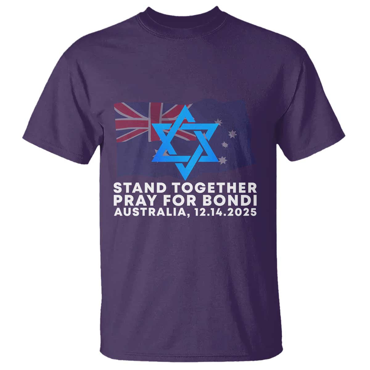 Jewish Strong Stand Together T Shirt Pray for Bondi Australia Hanukkah Dec 14 2025 Remembrance - Wonder Print Shop