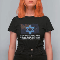 Jewish Strong Stand Together T Shirt For Women Pray for Bondi Australia Hanukkah Dec 14 2025 Remembrance - Wonder Print Shop