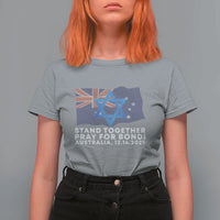 Jewish Strong Stand Together T Shirt For Women Pray for Bondi Australia Hanukkah Dec 14 2025 Remembrance - Wonder Print Shop
