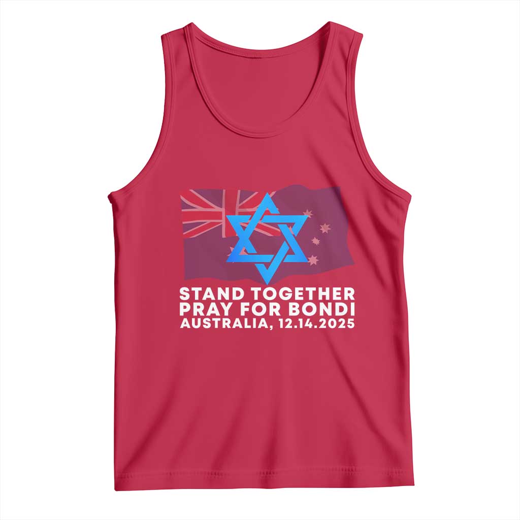 Jewish Strong Stand Together Tank Top Pray for Bondi Australia Hanukkah Dec 14 2025 Remembrance - Wonder Print Shop