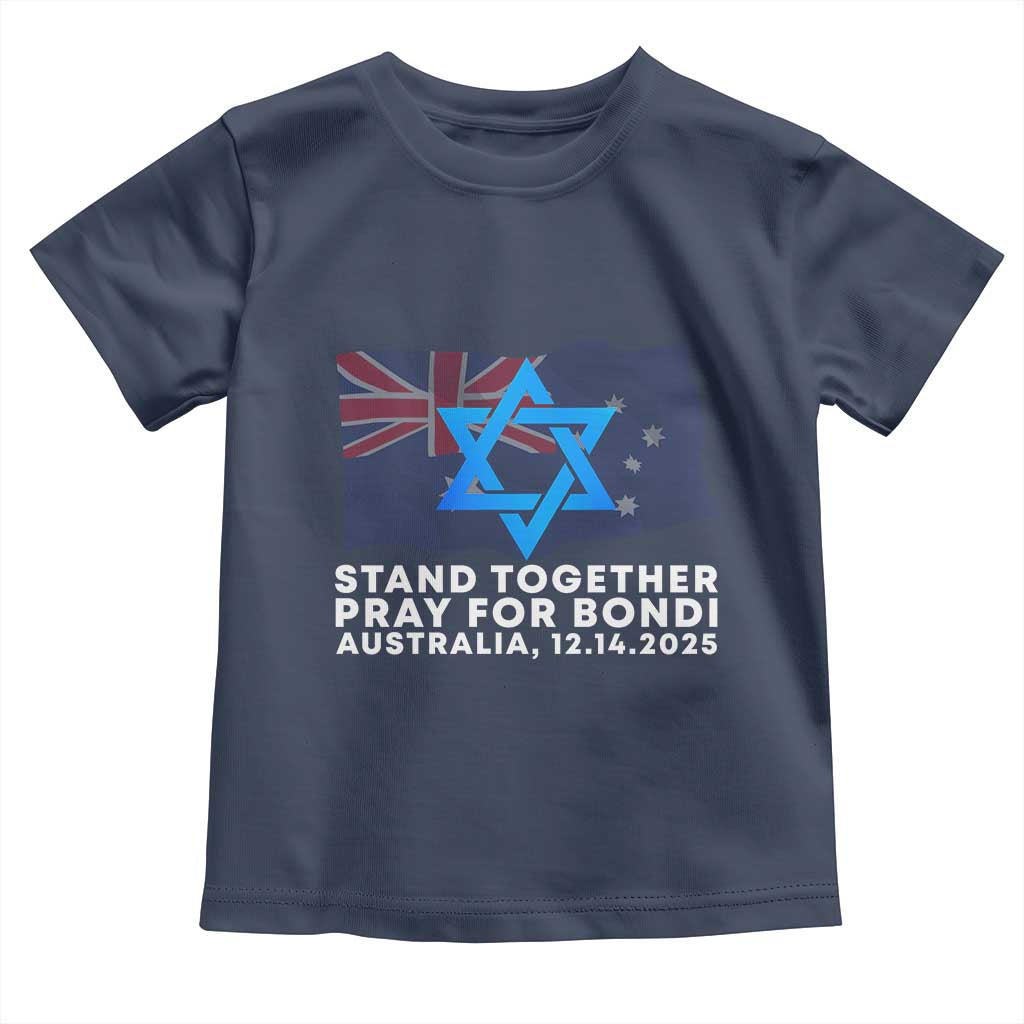 Jewish Strong Stand Together Toddler T Shirt Pray for Bondi Australia Hanukkah Dec 14 2025 Remembrance - Wonder Print Shop