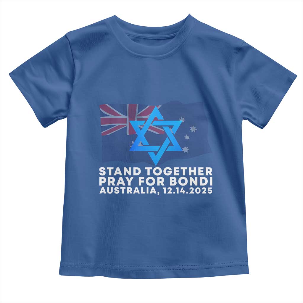 Jewish Strong Stand Together Toddler T Shirt Pray for Bondi Australia Hanukkah Dec 14 2025 Remembrance - Wonder Print Shop
