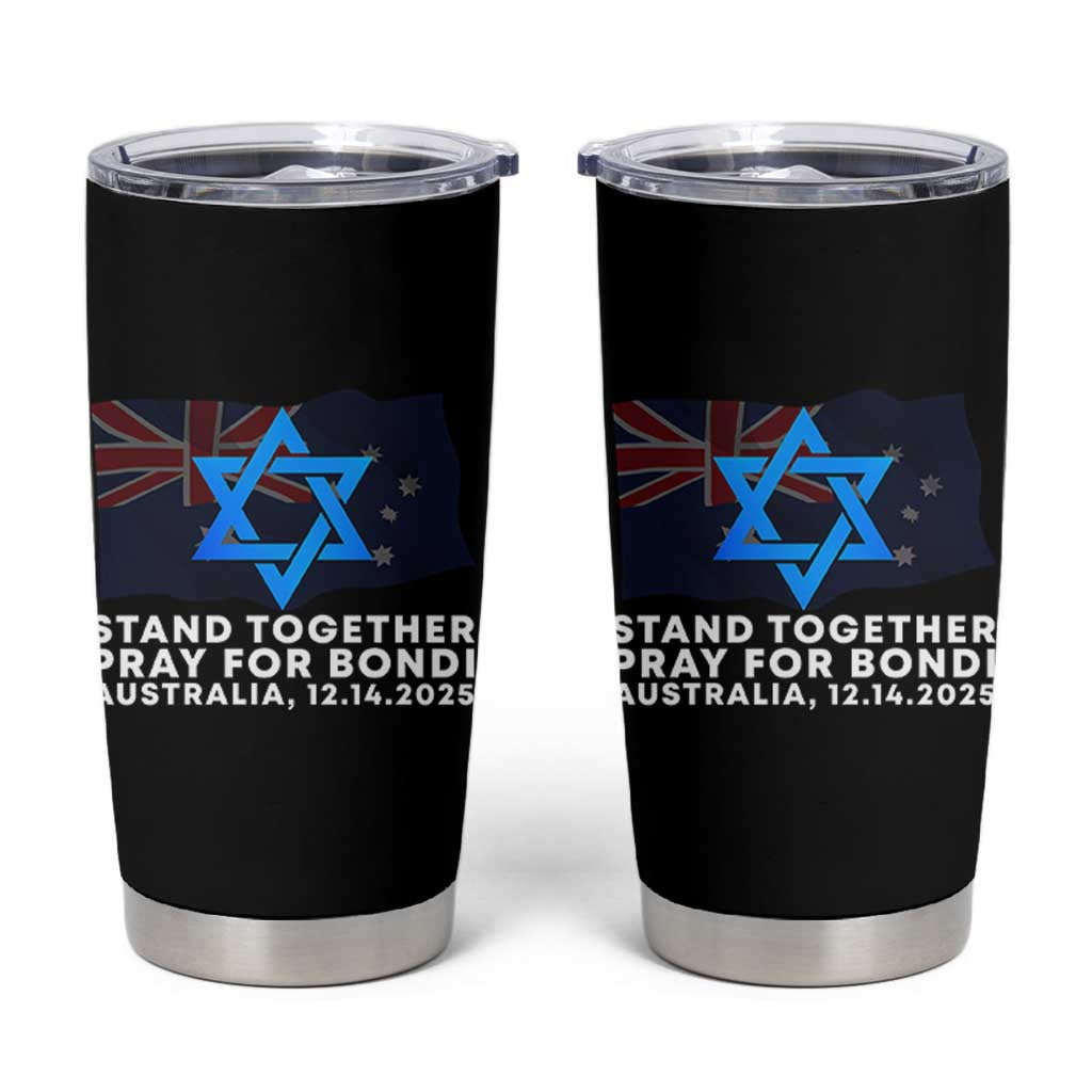 Jewish Strong Stand Together Tumbler Cup Pray for Bondi Australia Hanukkah Dec 14 2025 Remembrance - Wonder Print Shop