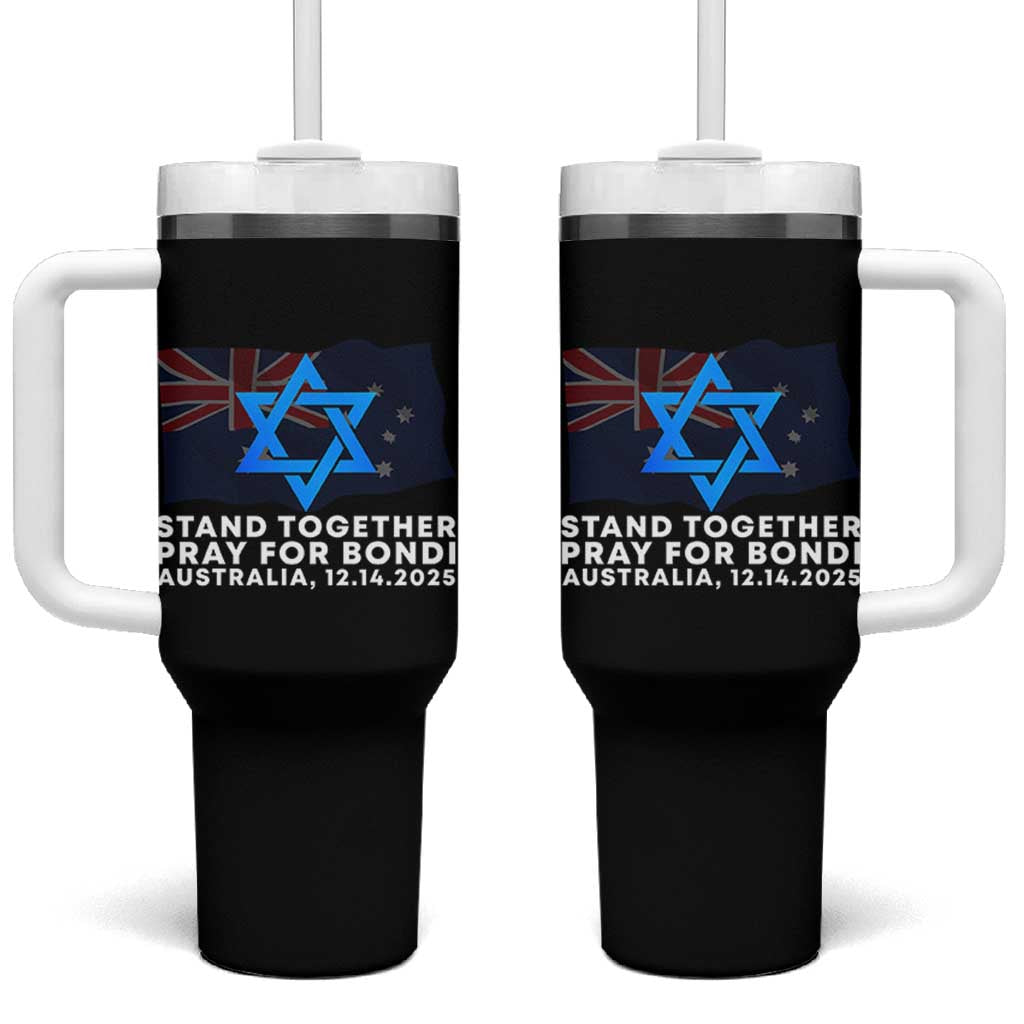 Jewish Strong Stand Together Tumbler With Handle Pray for Bondi Australia Hanukkah Dec 14 2025 Remembrance - Wonder Print Shop