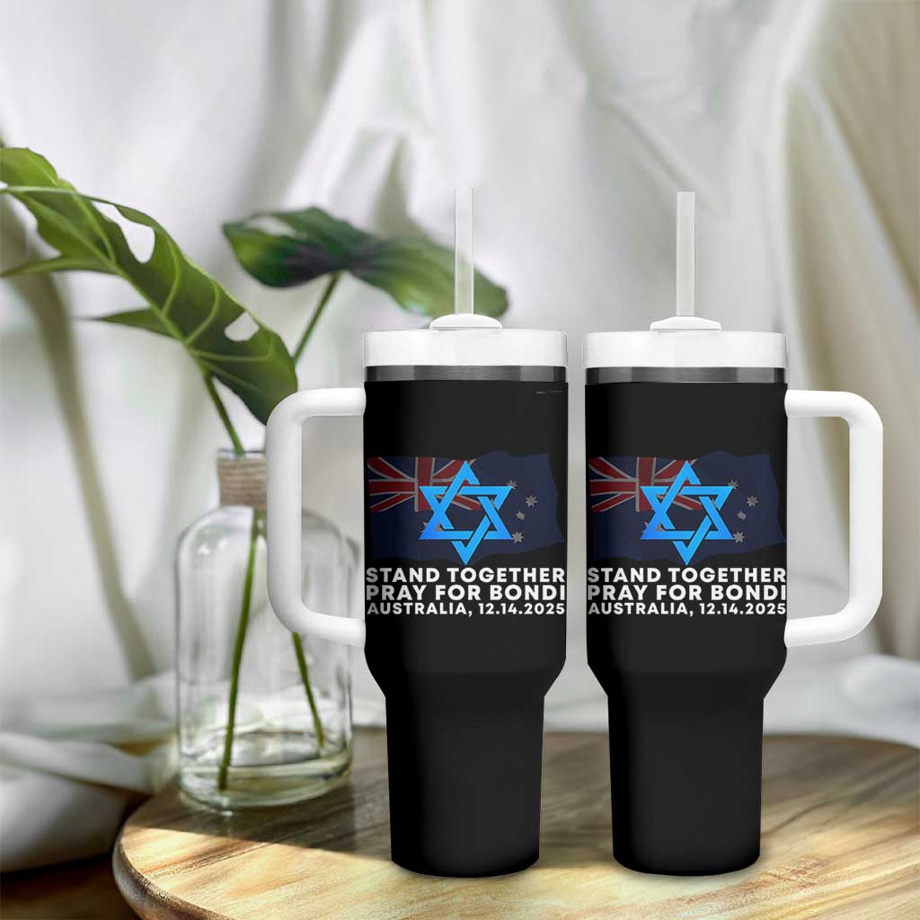 Jewish Strong Stand Together Tumbler With Handle Pray for Bondi Australia Hanukkah Dec 14 2025 Remembrance - Wonder Print Shop
