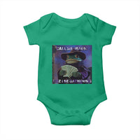 Funny Wizard Frog Fantasy Meme Baby Onesie Call Me Magic Cuz I Be Gathering MTG Gamer - Wonder Print Shop