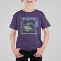Funny Wizard Frog Fantasy Meme T Shirt For Kid Call Me Magic Cuz I Be Gathering MTG Gamer - Wonder Print Shop