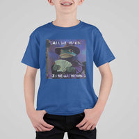 Funny Wizard Frog Fantasy Meme T Shirt For Kid Call Me Magic Cuz I Be Gathering MTG Gamer - Wonder Print Shop