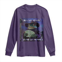 Funny Wizard Frog Fantasy Meme Long Sleeve Shirt Call Me Magic Cuz I Be Gathering MTG Gamer - Wonder Print Shop