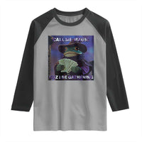 Funny Wizard Frog Fantasy Meme Raglan Shirt Call Me Magic Cuz I Be Gathering MTG Gamer - Wonder Print Shop